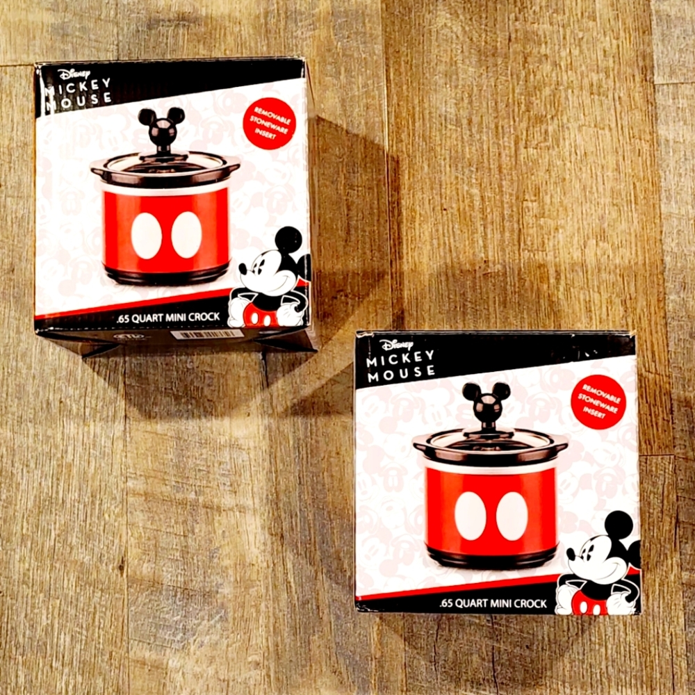 NIB Disney Kitchen Mickey Mouse Mini Crock Pot